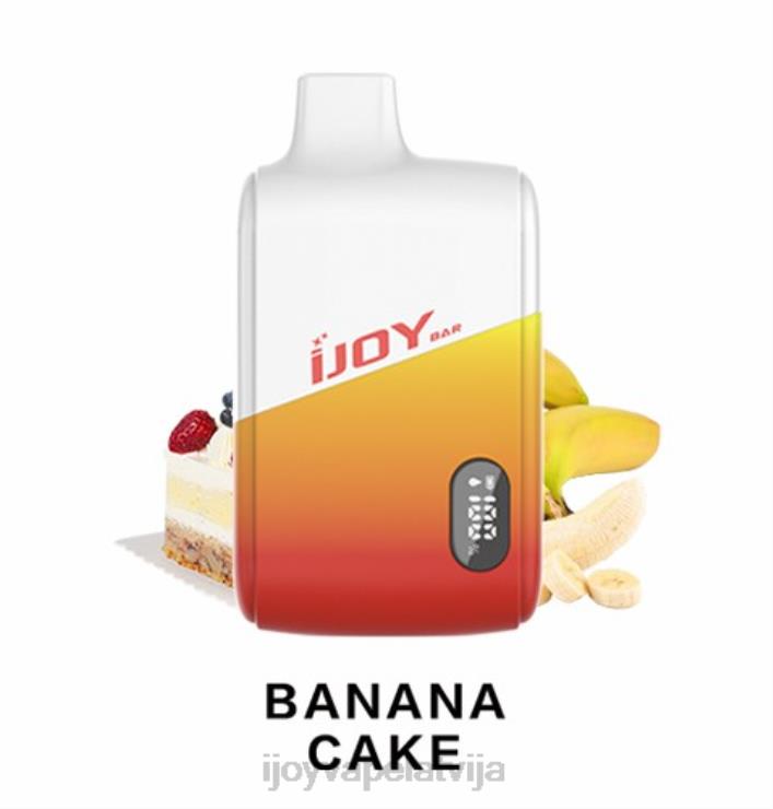 iJOY Vape Mod - iJOY Bar IC8000 vienreizējās lietošanas LL682176 banānu kūka