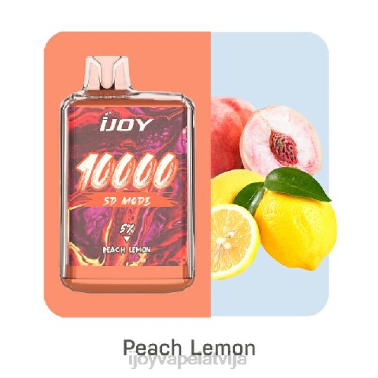 Order iJOY Vape - iJOY Bar SD10000 vienreizējās lietošanas LL682168 persiku citrons