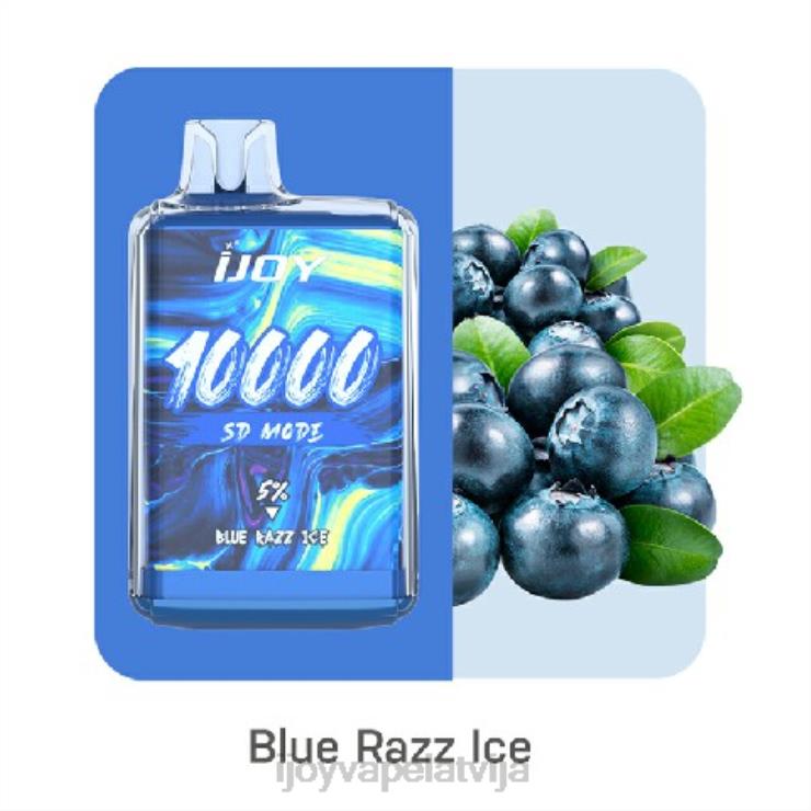 iJOY Vape Riga - iJOY Bar SD10000 vienreizējās lietošanas LL682162 zils razz ledus