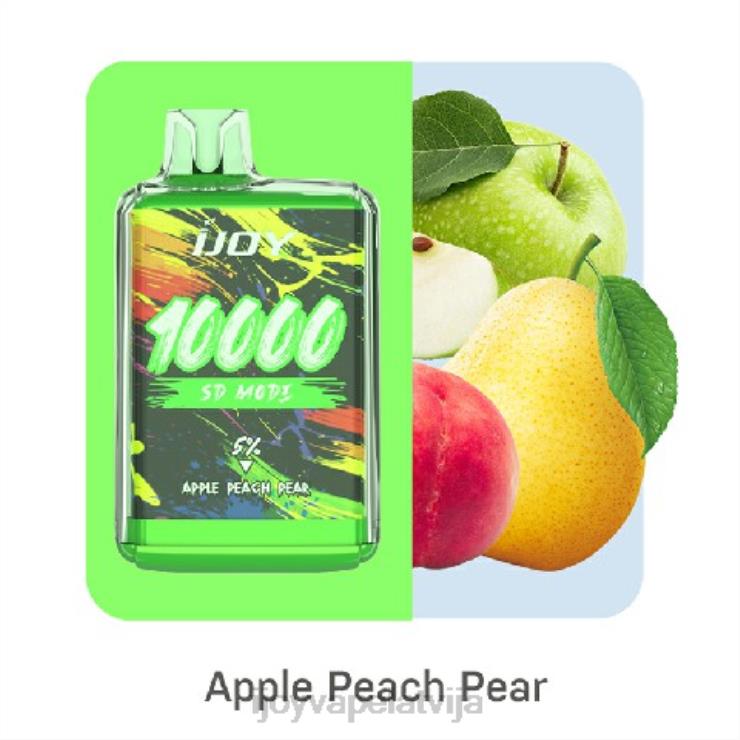iJOY Vape Shop - iJOY Bar SD10000 vienreizējās lietošanas LL682160 ābolu persiku bumbieris